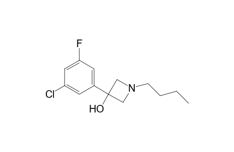 1-butyl-3-(3-chloro-5-fluorophenyl)azetidin-3-ol