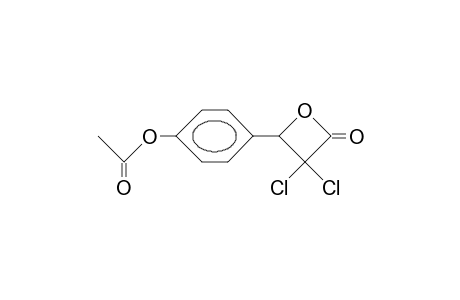 2,2-Dichloro-3-(4-acetoxy-phenyl)-3-hydroxy-propiolactone