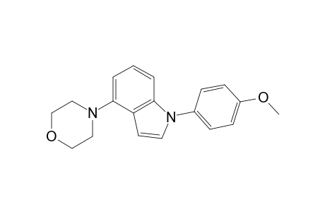 1-(4-Methoxyphenyl)-4-morpholin-4-yl indole