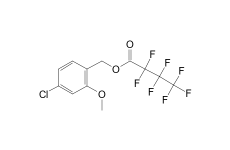 4-Chloro-2-methoxybenzyl alcohol, heptafluorobutyrate