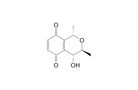 (1S,3S,4R)-1,3-dimethyl-4-oxidanyl-3,4-dihydro-1H-isochromene-5,8-dione