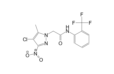 2-(4-chloro-5-methyl-3-nitro-1H-pyrazol-1-yl)-N-[2-(trifluoromethyl)phenyl]acetamide
