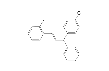 (E)-1-(3-(4-chlorophenyl)-3-phenylprop-1-en-1-yl)-2-methylbenzene