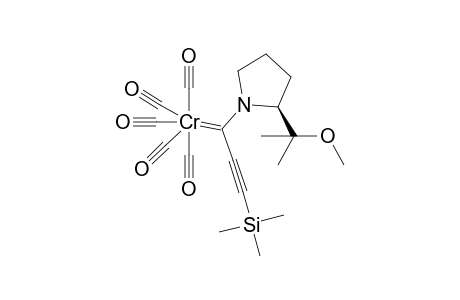 (E)-Trimethylsilylethynyl(S)-dimethylmethoxymethylpyrrolidinecarbenepentacarbonylchromium complex