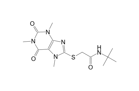 N-(tert-butyl)-2-[(1,3,7-trimethyl-2,6-dioxo-2,3,6,7-tetrahydro-1H-purin-8-yl)sulfanyl]acetamide