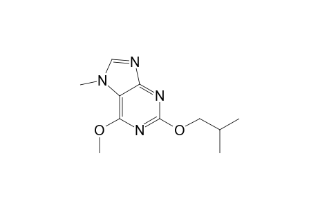 7H-Purine, 6-methoxy-7-methyl-2-(2-methylpropoxy)-
