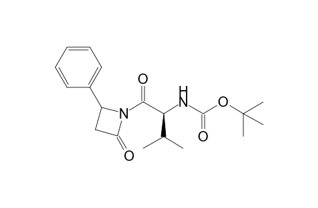 N-[(1S)-1-(2-keto-4-phenyl-azetidine-1-carbonyl)-2-methyl-propyl]carbamic acid tert-butyl ester