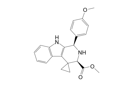 Methyl (cis)-1'-(p-methoxyphenyl)-2',3',4',9'-tetrahydro-spiro[cyclopropane-1,4'-(1H)-.beta.-carboline]-3'-carboxylate