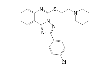 [1,2,4]triazolo[1,5-c]quinazoline, 2-(4-chlorophenyl)-5-[[2-(1-piperidinyl)ethyl]thio]-