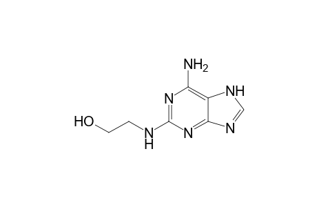 2-[(6-amino-7H-purin-2-yl)amino]ethanol