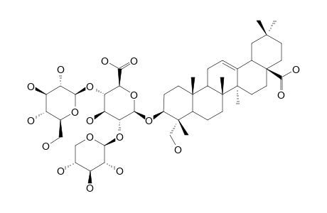 3-O-BETA-[GLUCOPYRANOSYL-(1->4)-[XYLOPYRANOSYL-(1->2)]-GLUCURONOPYRANOSYL]-HEDERAGENIN
