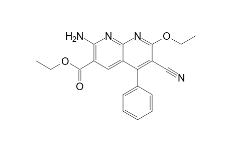7-Amino-3-cyano-2-ethoxy-6-ethoxycarbonyl-4-phenyl-1,8-naphthyridine