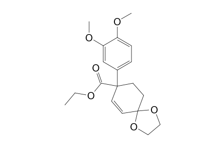 Ethyl 8-(3,4-dimethoxyphenyl)-1,4-dioxaspiro[4.5]dec-6-ene-8-carboxylate