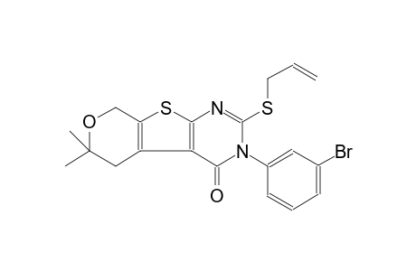 2-(allylsulfanyl)-3-(3-bromophenyl)-6,6-dimethyl-3,5,6,8-tetrahydro-4H-pyrano[4',3':4,5]thieno[2,3-d]pyrimidin-4-one