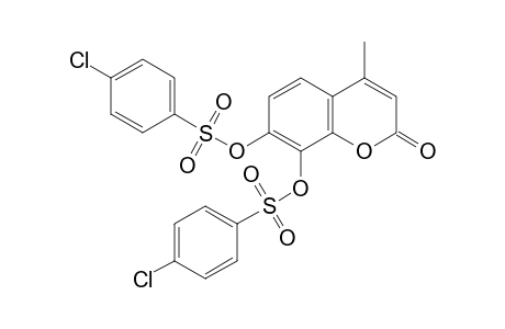 4-Methyl-2-oxo-2H-chromene-7,8-diyl bis(4-chlorobenzenesulfonate)