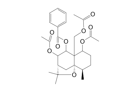 1.beta., 8.beta., 13-Triacetoxy-9.beta.-(benzoyloxy)-.beta.-dihydroagarufuran