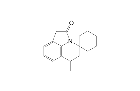 6-Methyl-2-oxo-1,2,5,6-tetrahydro-4H-spiro[pyrrolo(3,2,1-ij)quinoline-4,1'-cyclohexane]