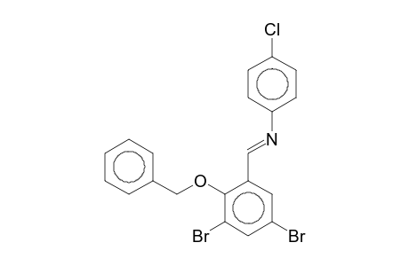 4-Chlorobenzene, 2-benzyloxy-3,5-dibromobenzylidenamino-