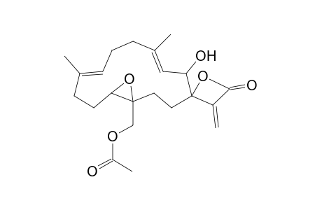 (7E,11E)-18-Acetoxy-3,4-epoxy-13-hydroxy-7,11,15(17)-cembratrien-16,14-olide