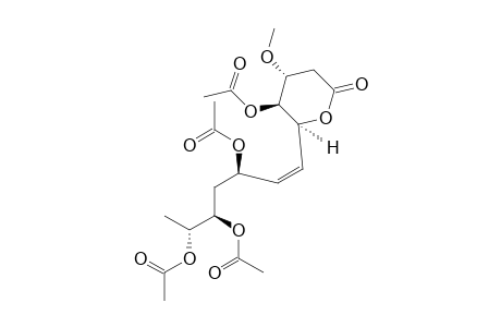 6S-[3S,5R,6S-(TRIACETOXY)-1Z-HEPTENYL]-5S-ACETOXY-4R-METHOXY-3,4,5,6-TETRAHYDRO-4H-PYRAN-2-ONE;PECTINOLIDE-F