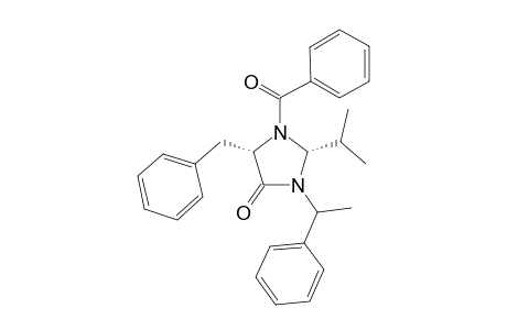 (2S,5S,1'R)-1-Benzoyl-2-isopropyl-5benzyl-3-(.alpha.-methylbenzyl)-1,3-imidazolidin-4-one
