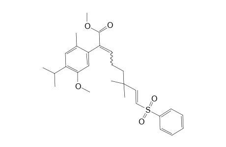 (2E,7E)-8-Benzenesulfonyl-2-(4-isopropyl-5-methoxy-2-methyl-phenyl)-6,6-dimethyl-octa-2,7-dienoic acid methyl ester