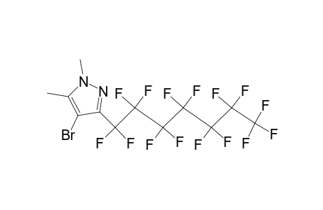 1H-Pyrazole, 4-bromo-1,5-dimethyl-3-(pentadecafluoroheptyl)-