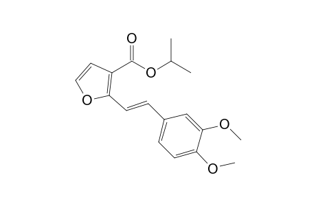 2-[(E)-2-(3,4-dimethoxyphenyl)ethenyl]-3-furancarboxylic acid propan-2-yl ester