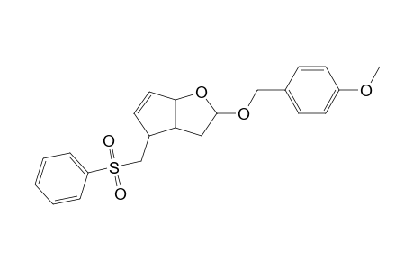 4-Benzenesulfonylmethyl-2-(4-methoxybenzyloxy)-3,3a,4,6a-tetrahydro-2H-cyclopenta[b]furan