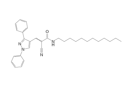 2-Cyano-3-(1,3-diphenyl-1H-pyrazol-4-yl)-N-dodecylpropenylamide