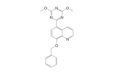 8-(Benzyloxy)-5-[2-(4,6-dimethoxy-1,3,5-triazinyl)]quinoline