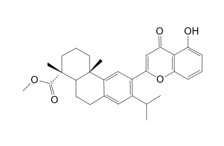 Methyl 12-[2'-(5"-hydroxychromonyl)]-dehydroabietate