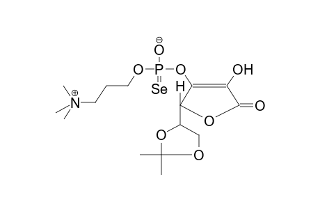 3-O-(3-TRIMETHYLAMMONIOPROPYLOXYSELENOPHOSPHINATO)-5,6-O-ISOPROPYLIDENE-L-ASCORBINIC ACID