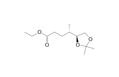 (4S)-4-[(4S)-2,2-dimethyl-1,3-dioxolan-4-yl]pentanoic acid ethyl ester