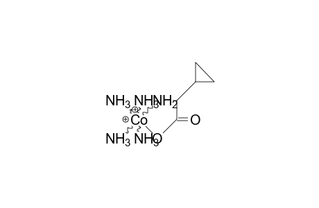 Tetraamino-(2-cyclopropyl-2-amino-2-ethanato) cobalt dication