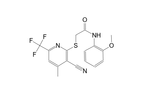 acetamide, 2-[[3-cyano-4-methyl-6-(trifluoromethyl)-2-pyridinyl]thio]-N-(2-methoxyphenyl)-