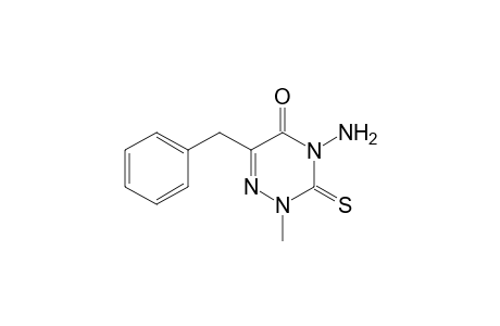 4-Amino-6-benzyl-2-methyl-3-thioxo-3,4-dihydro-1,2,4-triazin-5(2H)-one
