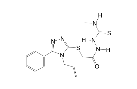 2-{[(4-allyl-5-phenyl-4H-1,2,4-triazol-3-yl)sulfanyl]acetyl}-N-methylhydrazinecarbothioamide