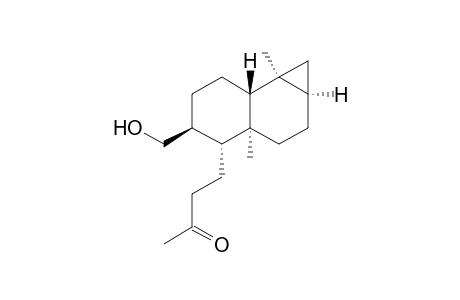 (-)-4-(3aS,5S,7bS,1aR,4R,7aR)-5-Hydroxymethyl-3a,7b-dimethylperhydrocyclopropa[a]naphthalen-4-ylbutan-2-one-