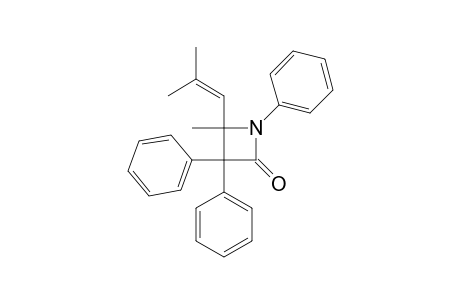 N,3,3-Triphenyl-4-methyl-4-(2-methylpropenyl)-2-azetidinone