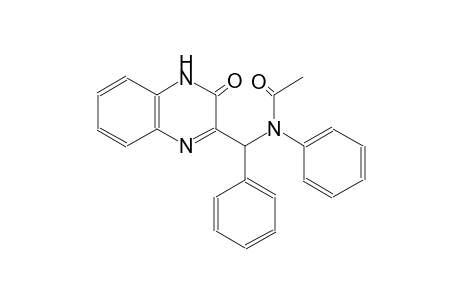 N-[(3-oxo-3,4-dihydro-2-quinoxalinyl)(phenyl)methyl]-N-phenylacetamide