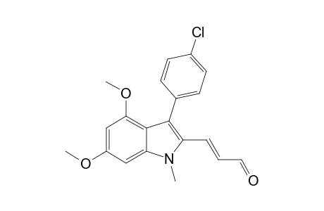 trans-3-[3-(4-Chlorophenyl)-4,6-dimethoxy-1-methylindol-2-yl]propen-1-al