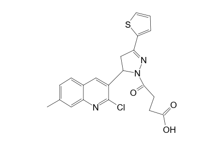 4-[3-(2-chloranyl-7-methyl-quinolin-3-yl)-5-thiophen-2-yl-3,4-dihydropyrazol-2-yl]-4-oxidanylidene-butanoic acid
