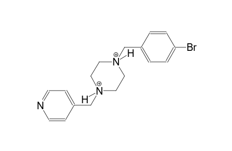 1-(4-bromobenzyl)-4-(4-pyridinylmethyl)piperazinediium
