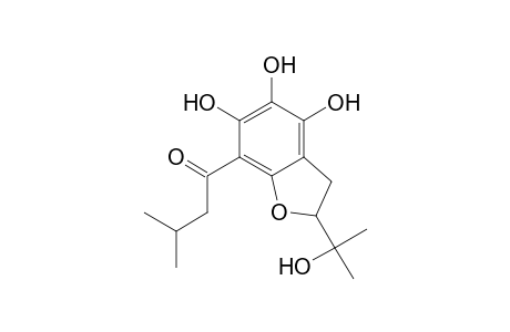 1-Butanone, 1-[2,3-dihydro-4,5,6-trihydroxy-2-(1-hydroxy-1-methylethyl)-7-benzofu ranyl]-3-methyl-