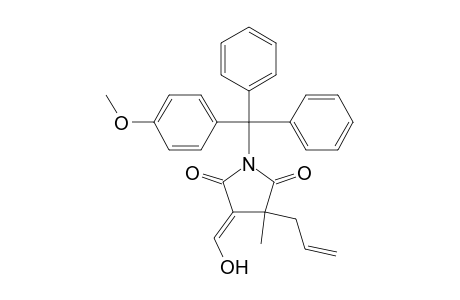 2,5-Pyrrolidinedione, 4-(hydroxymethylene)-1-[(4-methoxyphenyl)diphenylmethyl]-3-methyl-3-(2-propenyl)-, (E)-(.+-.)-