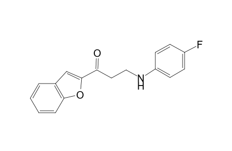 1-Propanone, 1-(2-benzofuranyl)-3-[(4-fluorophenyl)amino]-