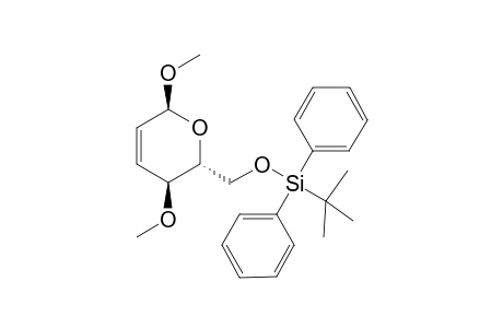 Methyl 6-O-tert-butyldiphenylsilyl-4-O-methyl-.alpha.,D-erythro-hex-2-enopyranoside