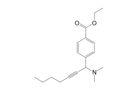 4-[1-(Dimethylamino)-2-heptynyl]benzoic acid ethyl ester