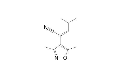 2-(3',5'-Dimethyl-4'-isoxazolyl)-4-methyl-2-pentenonitrile